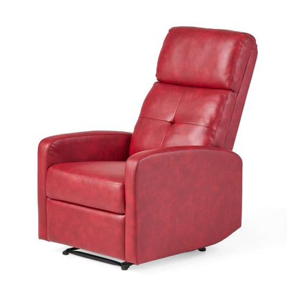 Minimalist Lever?Action Recliner Chair with Smooth Upholstery