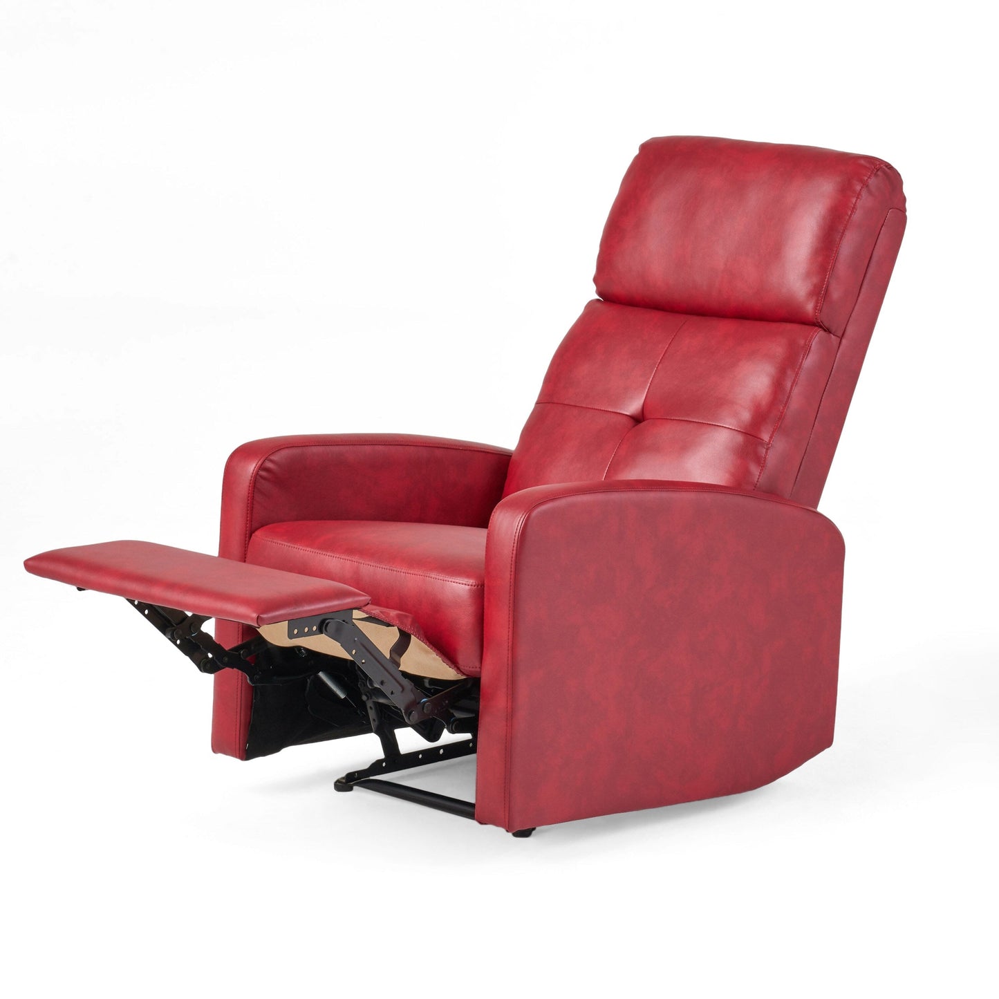 Minimalist Lever?Action Recliner Chair with Smooth Upholstery