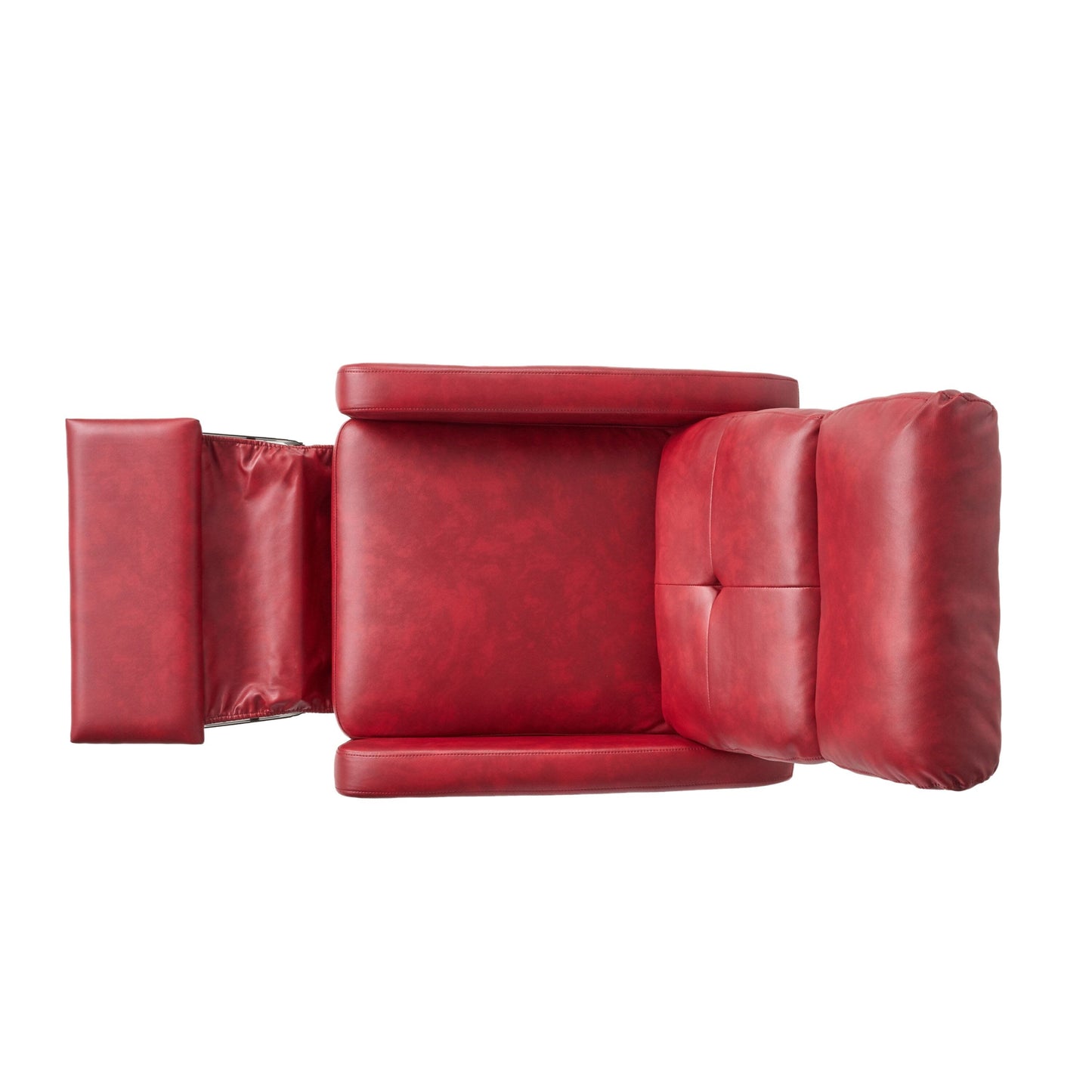 Minimalist Lever?Action Recliner Chair with Smooth Upholstery