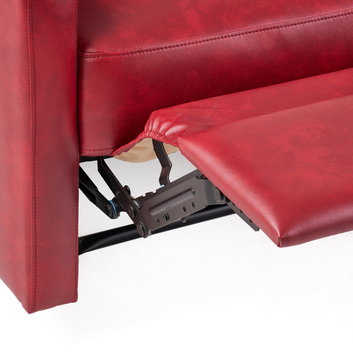 Minimalist Lever?Action Recliner Chair with Smooth Upholstery