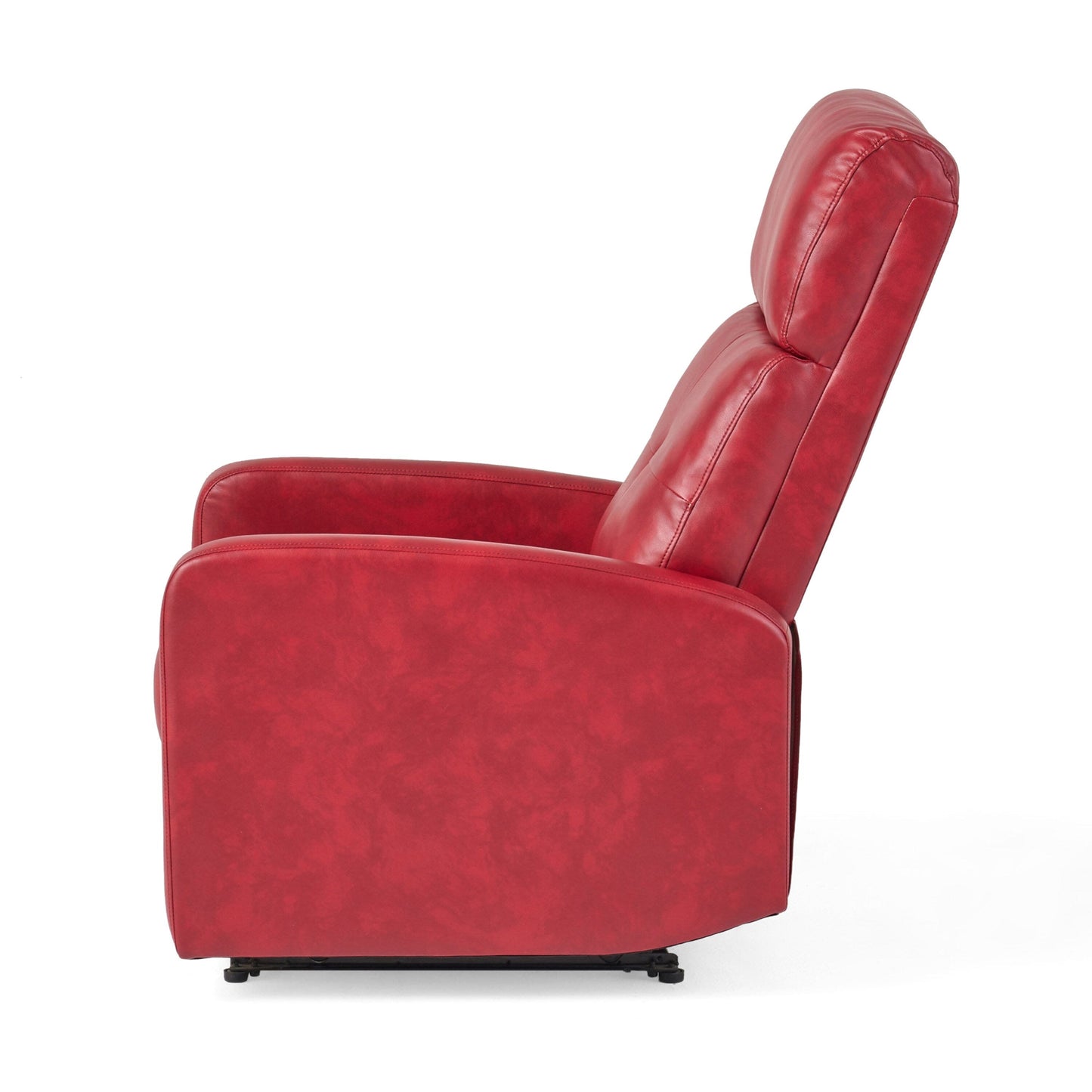 Minimalist Lever?Action Recliner Chair with Smooth Upholstery