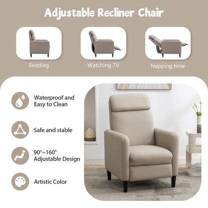 Modern Artistic Color Design Adjustable Recliner Chair - 33.10 x 27.20 x 41.30