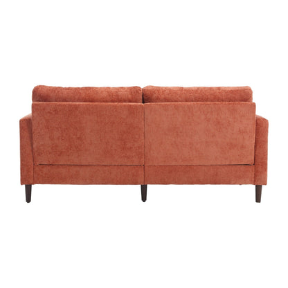 Modern Chenille Fabric Loveseat, 2-Seat Upholstered Loveseat Sofa