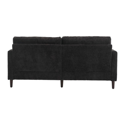 Modern Chenille Fabric Loveseat, 2-Seat Upholstered Loveseat Sofa