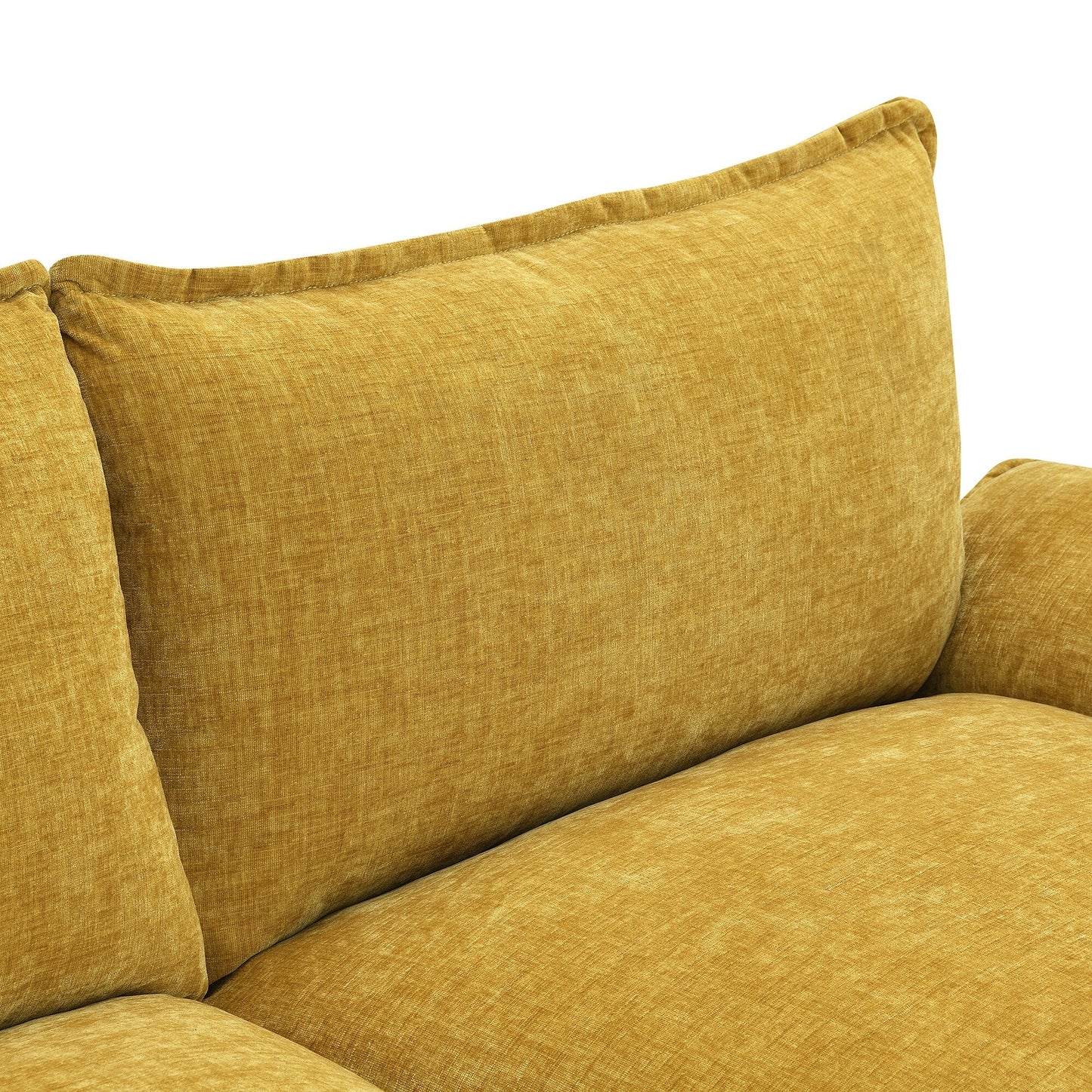 Modern Chenille Sectional Sofa With Double Cushions,Storage Pockets,Upholstered,L-Shaped Cloud Couch With Reversible Chaise