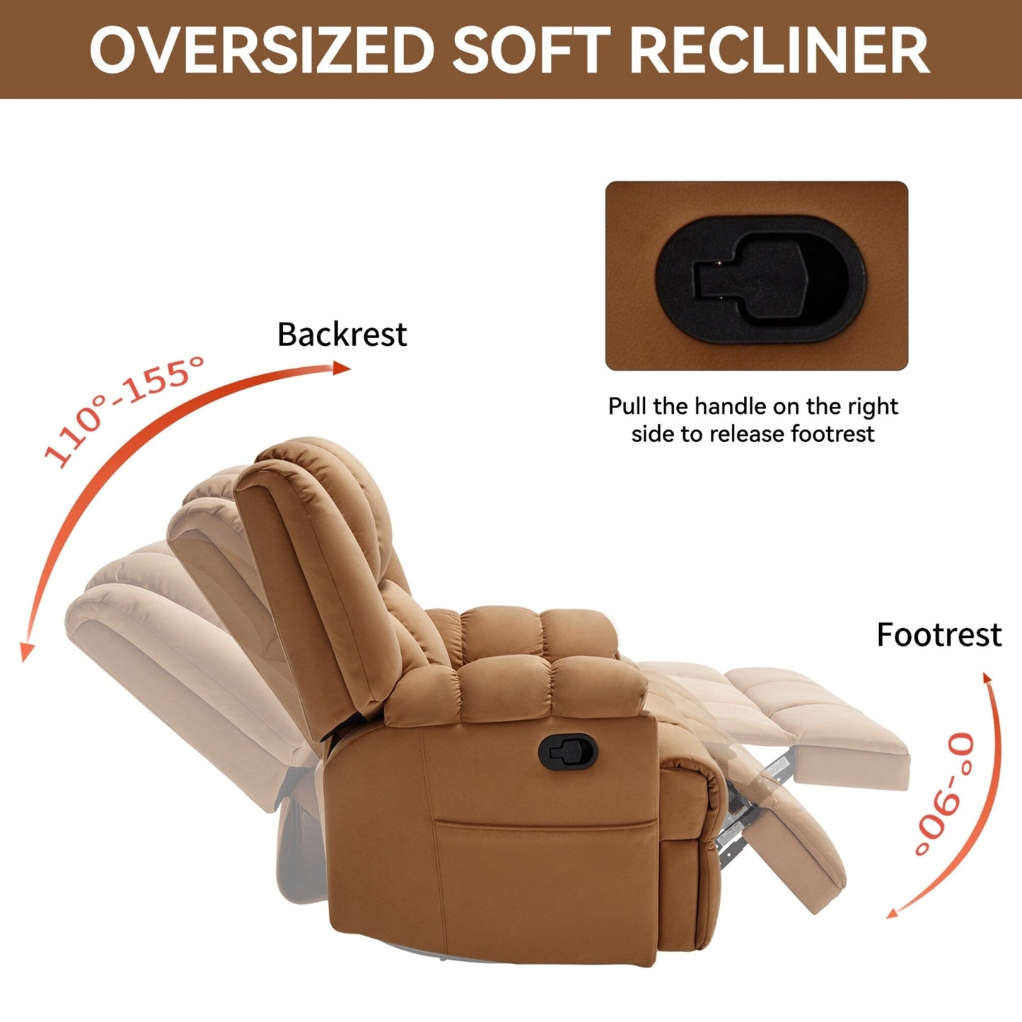 Modern Fabric Recliner