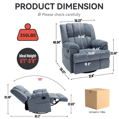 Modern Fabric Recliner