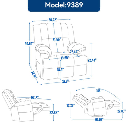 Modern Fabric Recliner