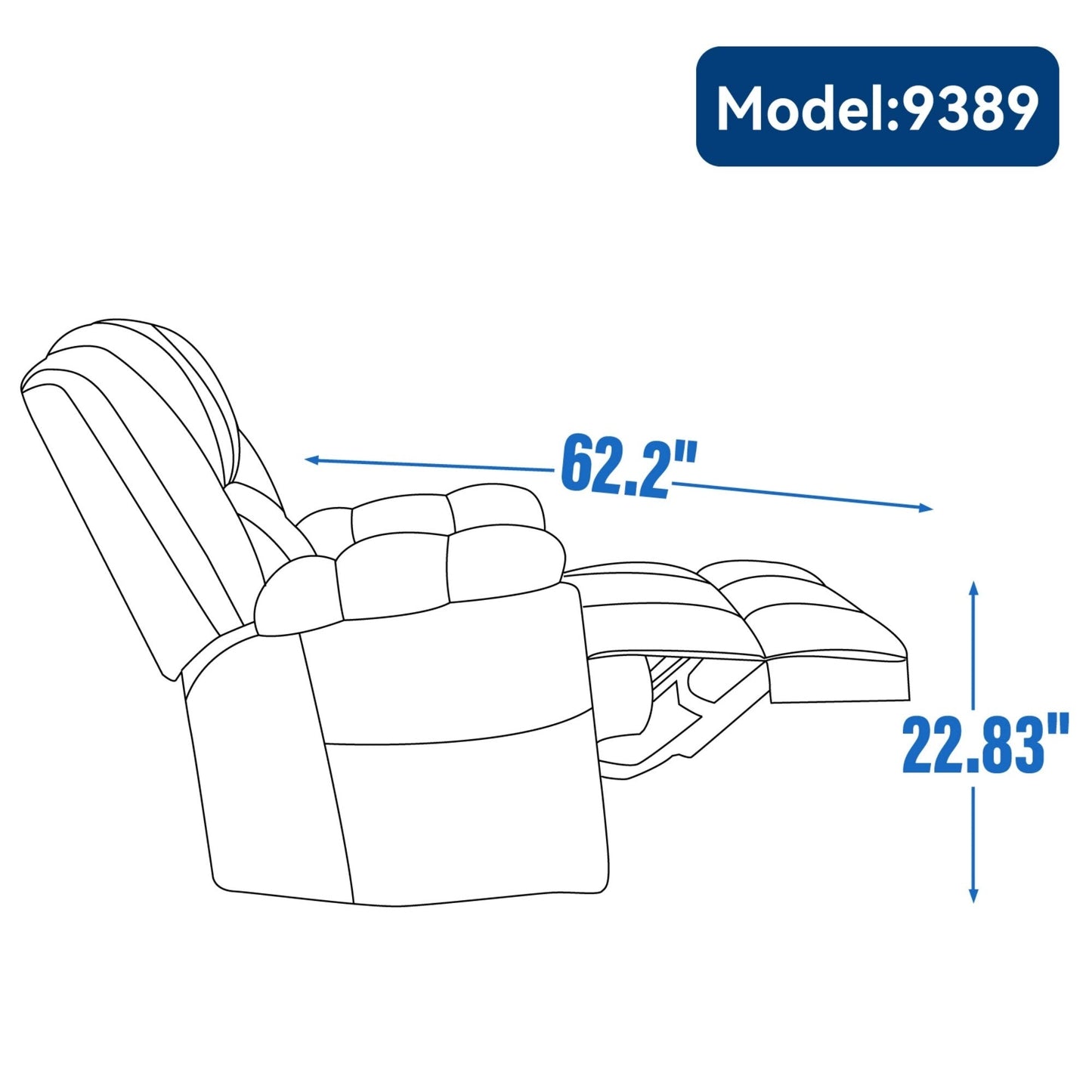 Modern Fabric Recliner