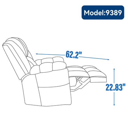 Modern Fabric Recliner