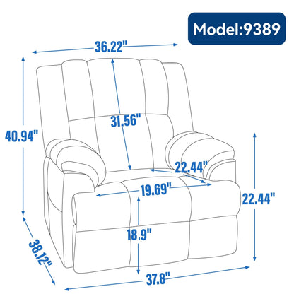 Modern Fabric Recliner