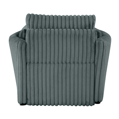 Modern Fabric Sleeper Single Sofa with USB and 2 pillows