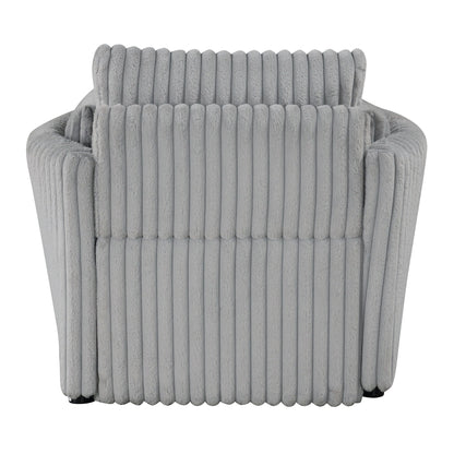 Modern Fabric Sleeper Single Sofa with USB and 2 pillows