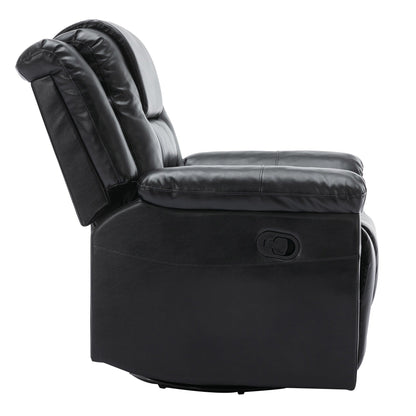 Modern Home Theater Swivel Manual Recliner, Single Sofa Rocking Chair with Wide Armrest and Waterproof Cushions