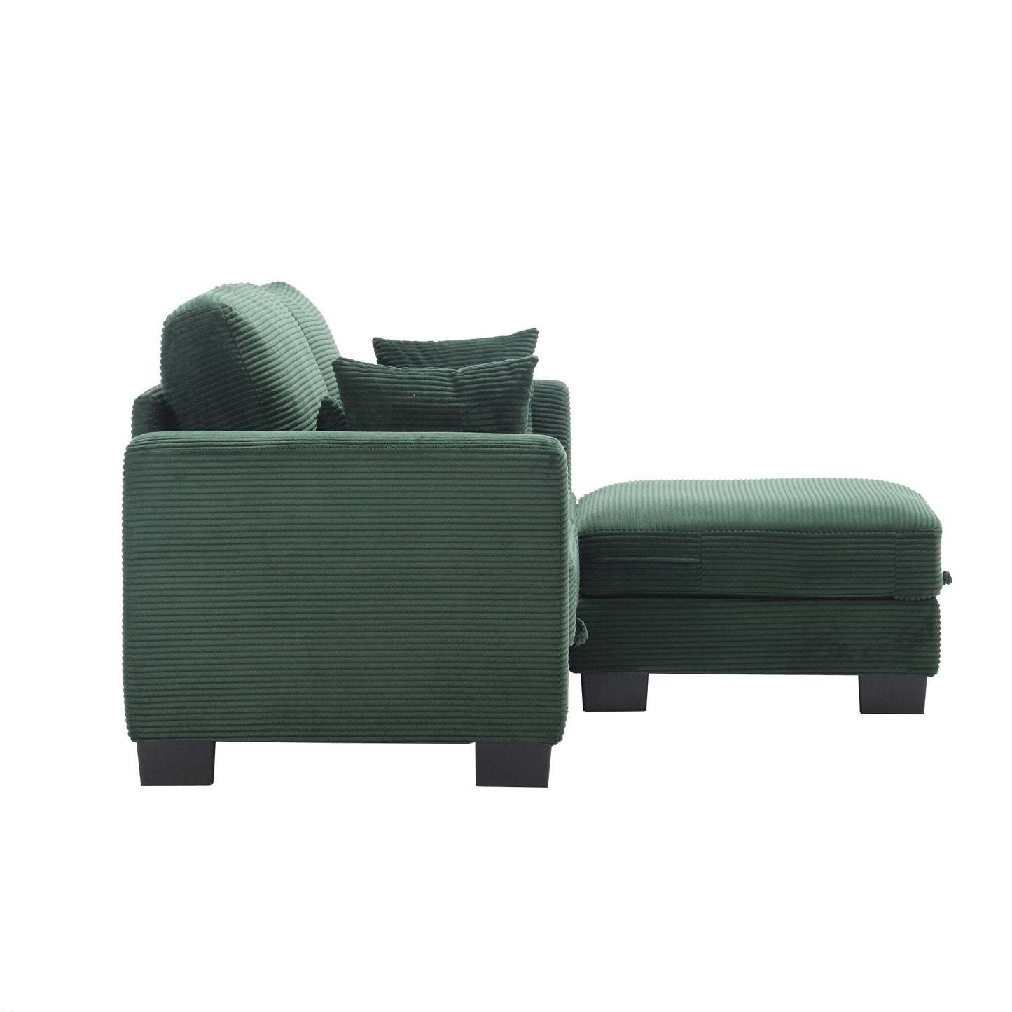 Modern L Shaped Upholstered Couch, 86.61 Velvet Modular 2 Seat Sectional Sofa with Storage Seats for Living Room and Apartment