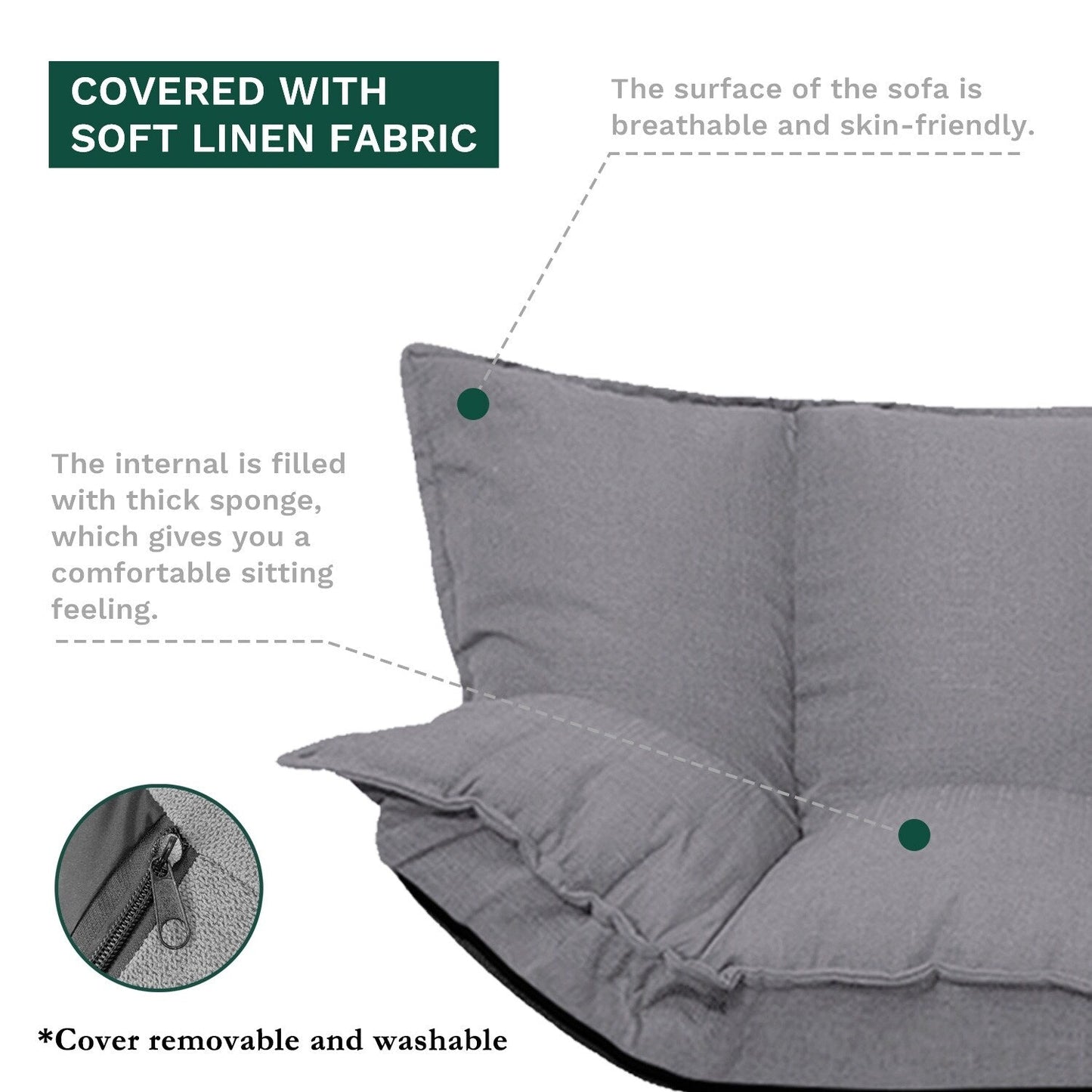 Modern Lazy Sofa Cute Futons Sets Comfortable Adjustable Sofa Bed
