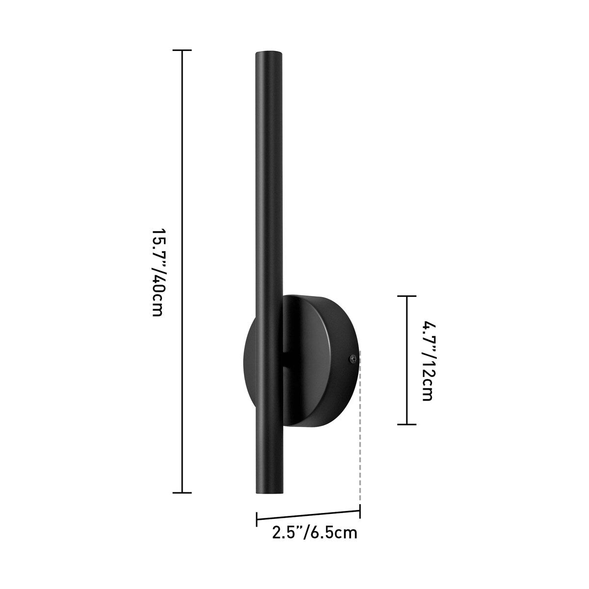 Modern Industrial Minimalist Metal LED Integrated Linear Strip Wall Light Sconce