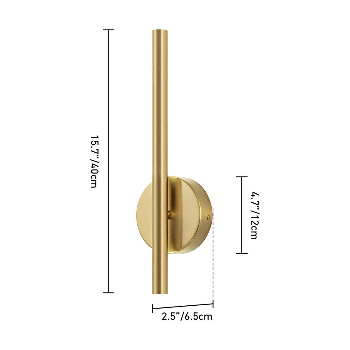 Modern Industrial Minimalist Metal LED Integrated Linear Strip Wall Light Sconce