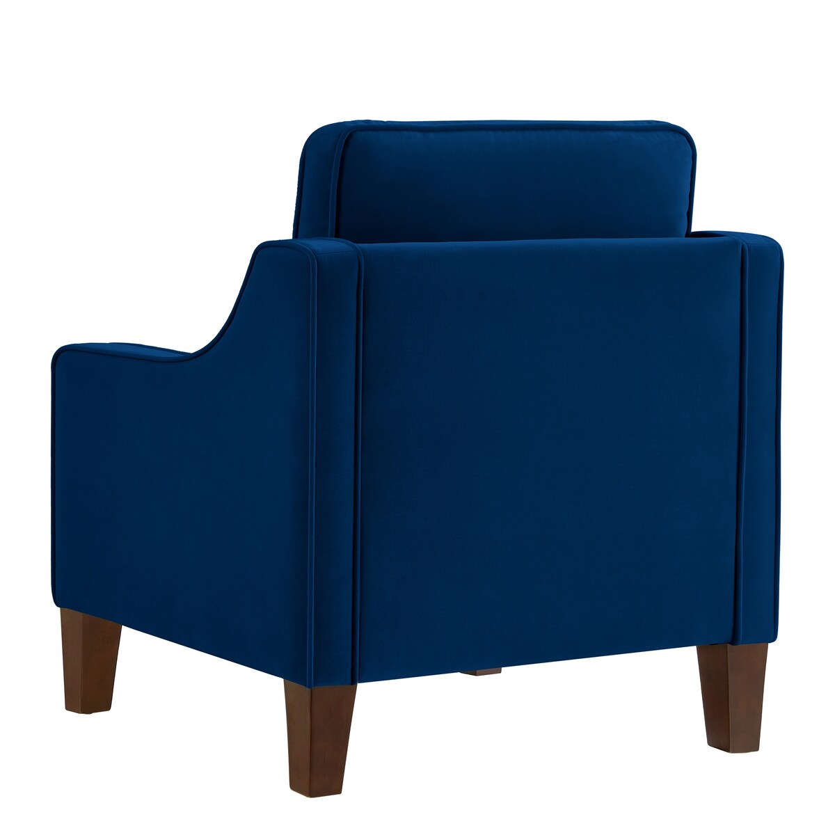 Modern Upholstered Sofa with Removable Cushions and Scooped Arms