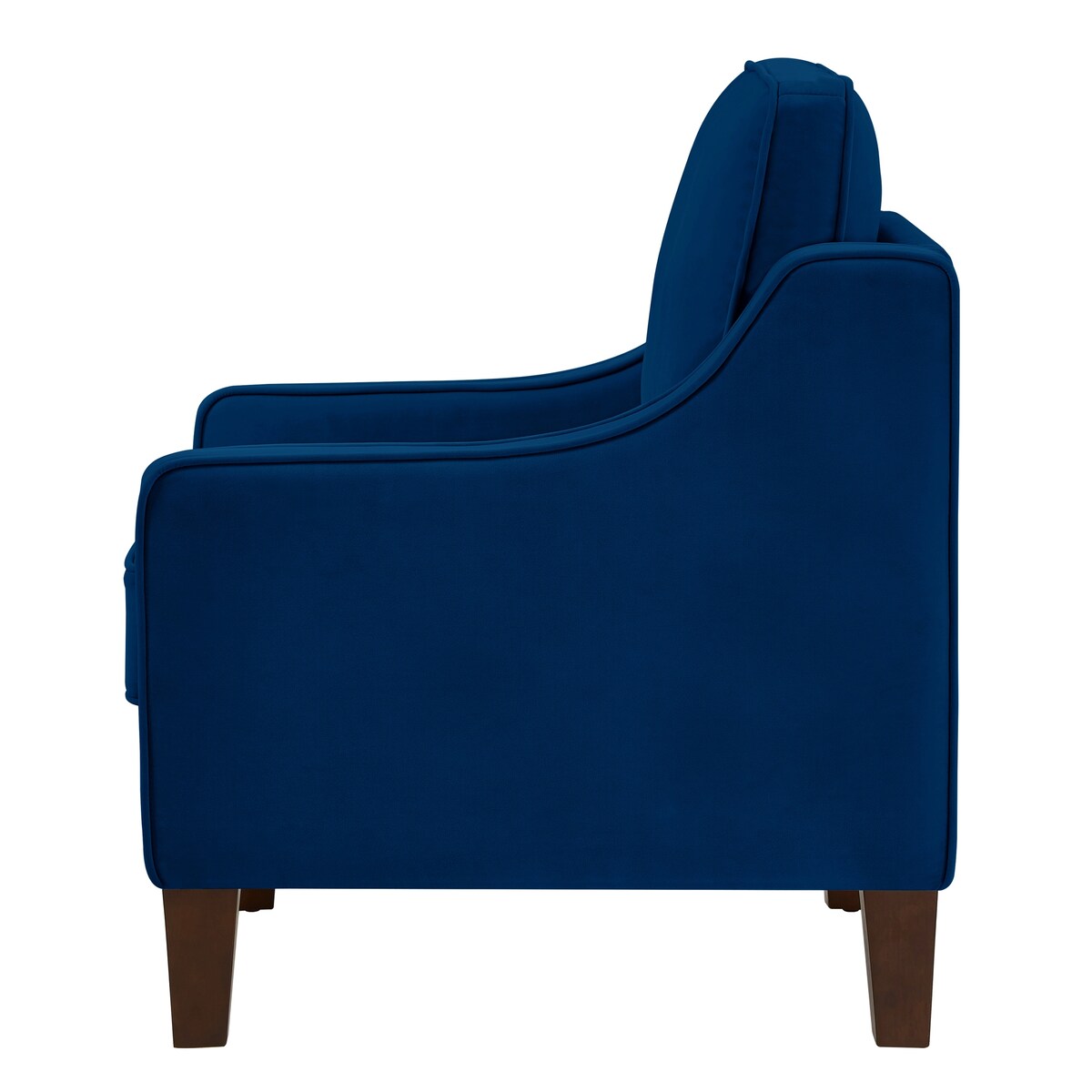 Modern Upholstered Sofa with Removable Cushions and Scooped Arms