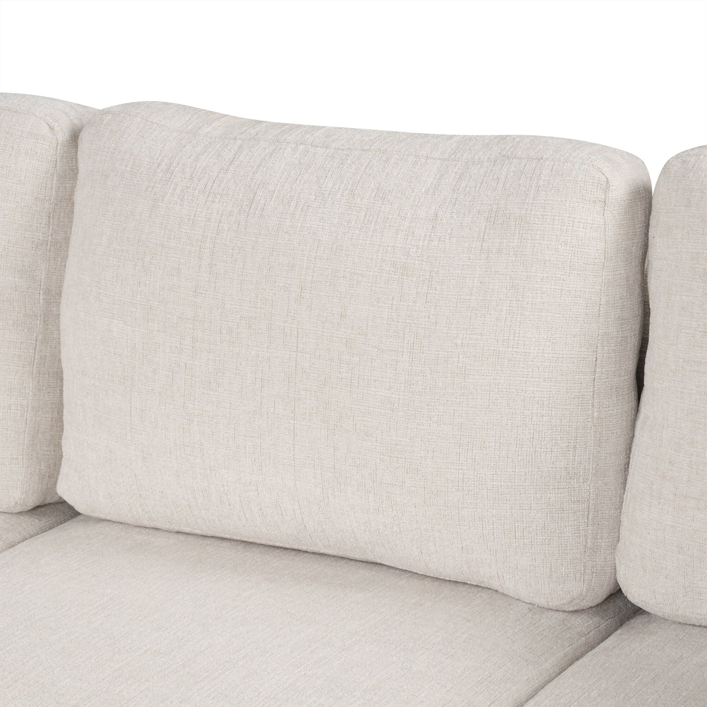 Modular Chenille Pull-Out Sleeper Sofa with Movable Storage Ottoman and USB Ports for Living Room