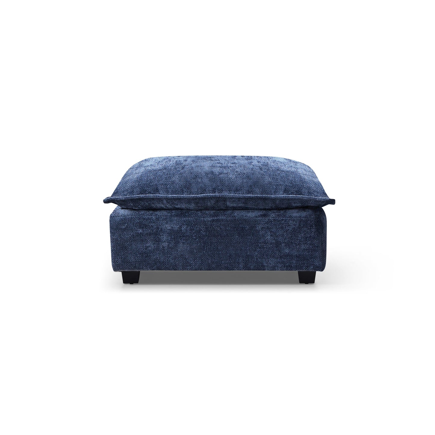 Modular L-Shape Linen Sectional Sofa with Reversible Ottoman, Soft Duck Down Cushions, Perfect for Living Room or Office