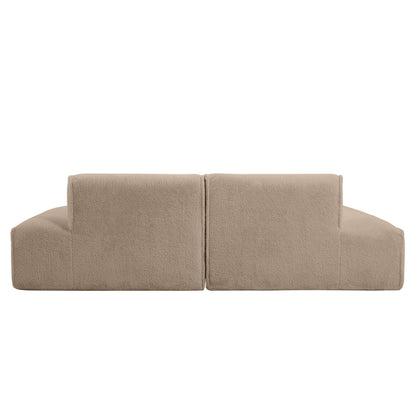 Modular Sectional Sofa,Fully Compressed,Spacious Foam-Filled Sofa Bed For Living Room,Elderly - Friendly Design