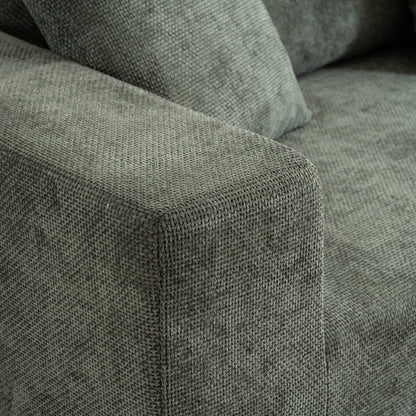 Modular cross-section with L-shaped lounge chair, cloud sofa, living room, bedroom soft cushion sofa - no installation required