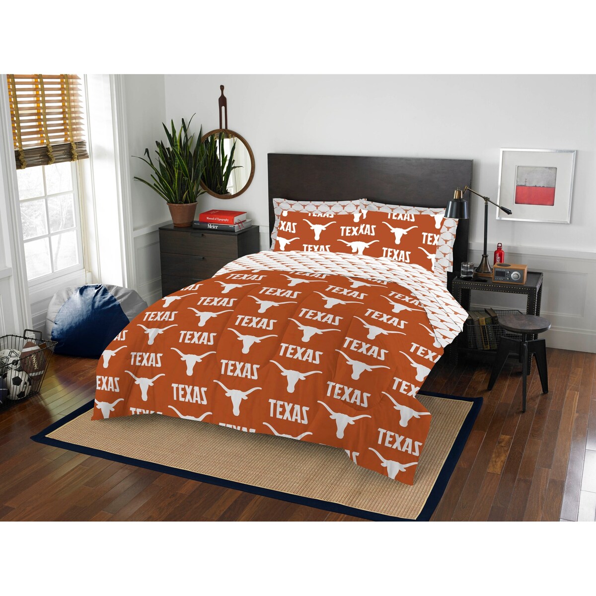 NCAA Rotary 7-piece Full Bed-in-a-Bag Set
