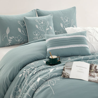 Nanshing Taylor 7 Piece Floral Botanical Comforter Set