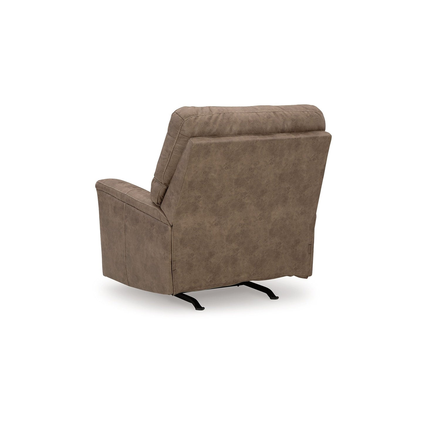 Nav Manual Rocker Recliner Chair, Weathered Fossil Brown Faux Leather