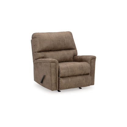 Nav Manual Rocker Recliner Chair, Weathered Fossil Brown Faux Leather