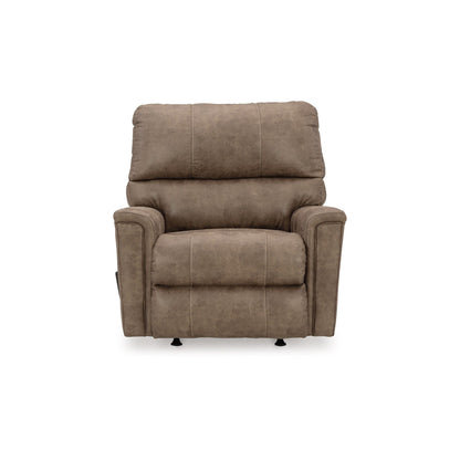 Nav Manual Rocker Recliner Chair, Weathered Fossil Brown Faux Leather