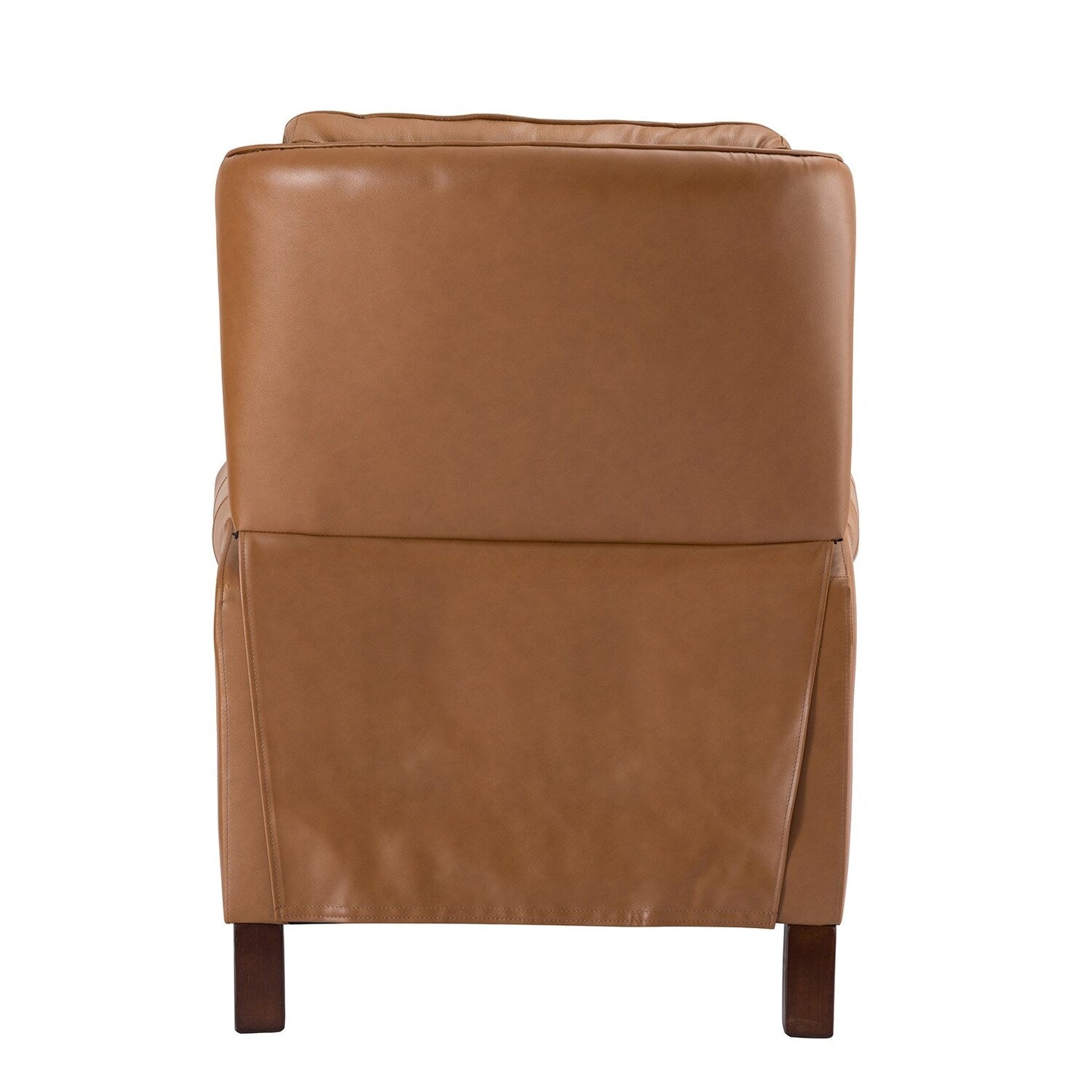 Nestor Mid Century Genuine Leather Recliner with Solid Wood Legs by HULALA HOME