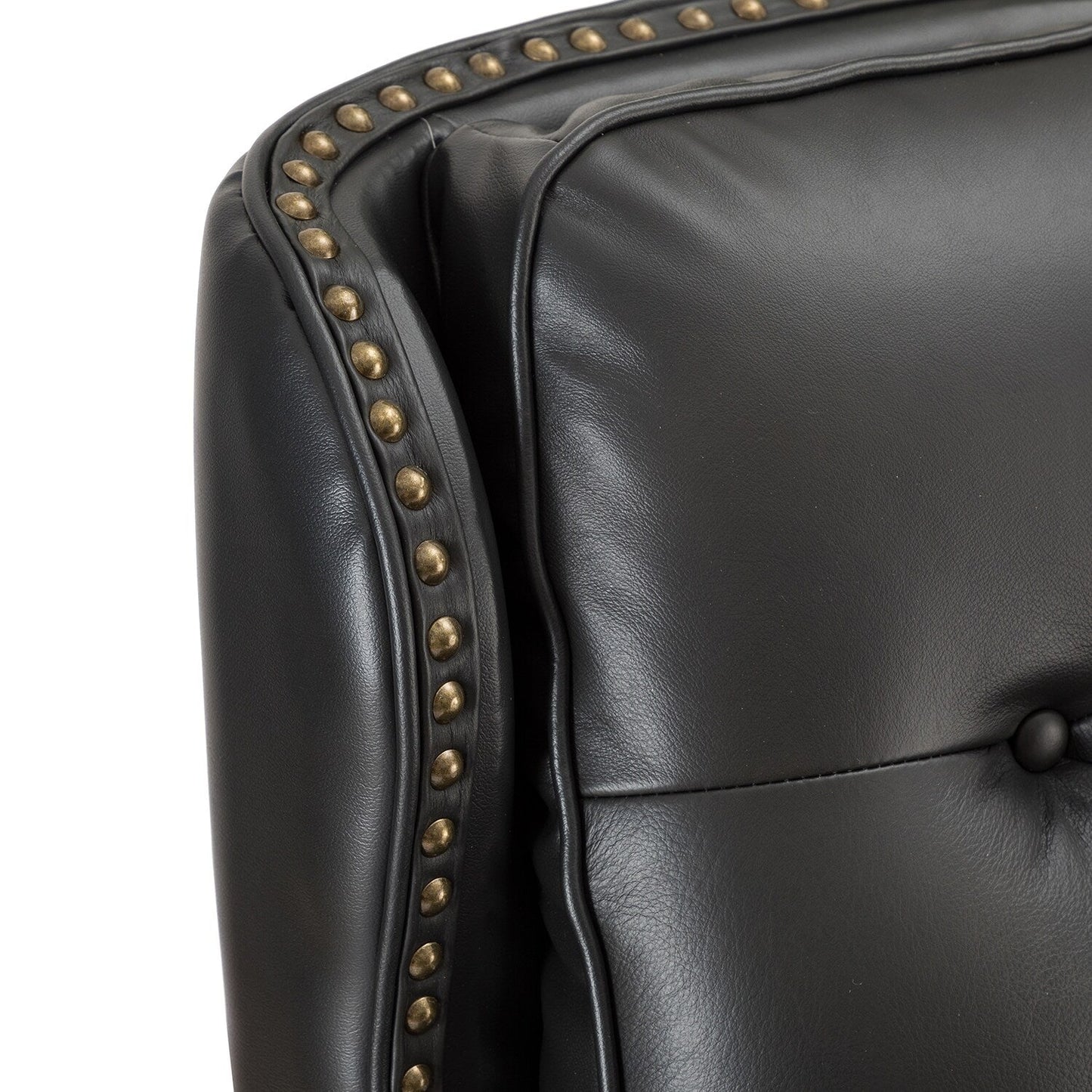Nestor Mid Century Genuine Leather Recliner with Solid Wood Legs by HULALA HOME