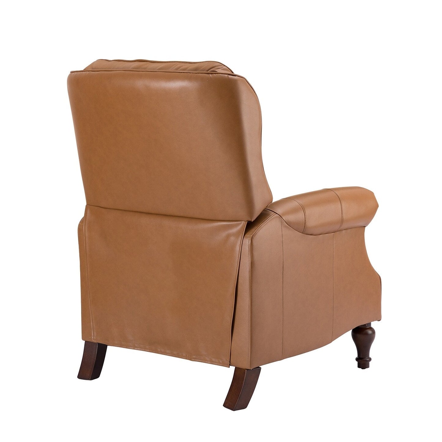 Nestor Mid Century Genuine Leather Recliner with Solid Wood Legs by HULALA HOME