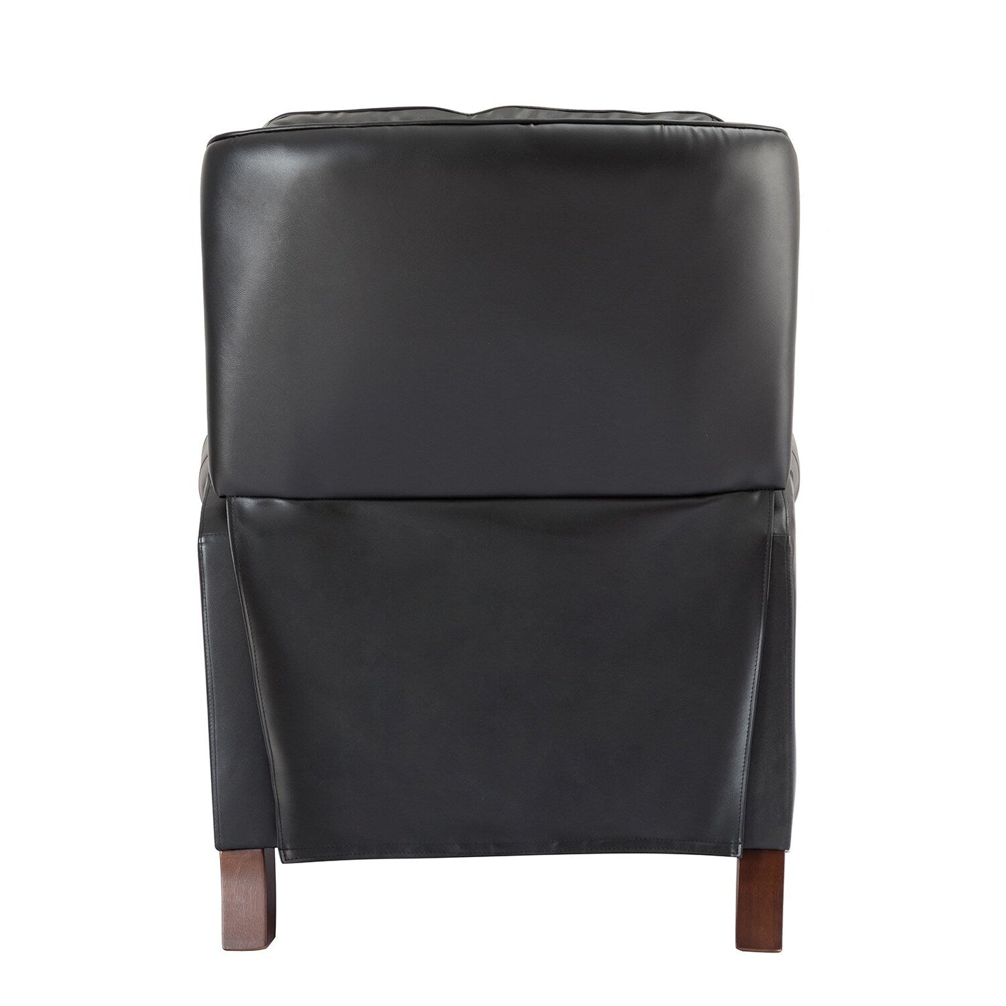 Nestor Mid Century Genuine Leather Recliner with Solid Wood Legs by HULALA HOME
