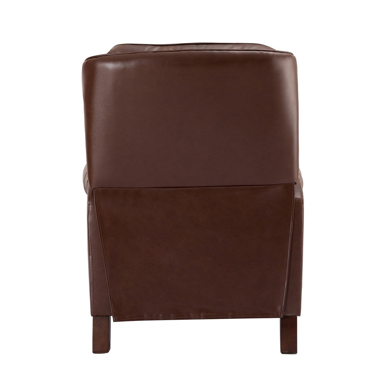 Nestor Mid Century Genuine Leather Recliner with Solid Wood Legs by HULALA HOME