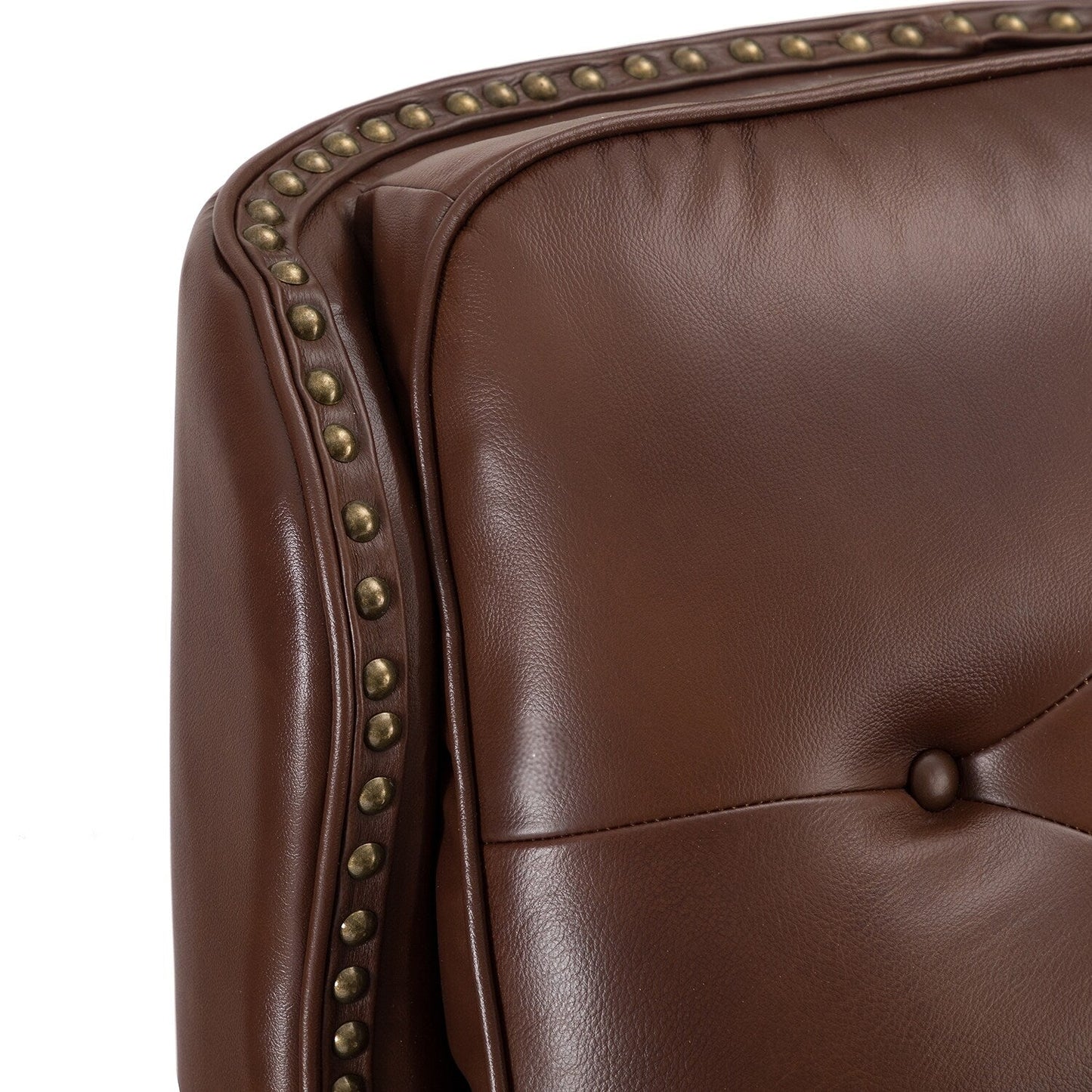 Nestor Mid Century Genuine Leather Recliner with Solid Wood Legs by HULALA HOME