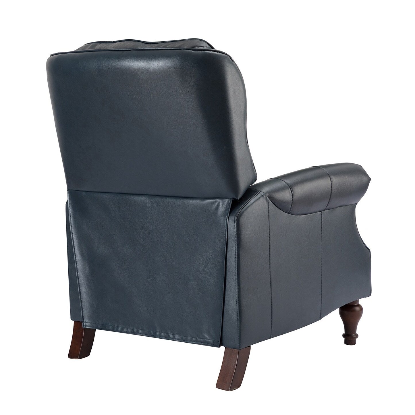 Nestor Mid Century Genuine Leather Recliner with Solid Wood Legs by HULALA HOME