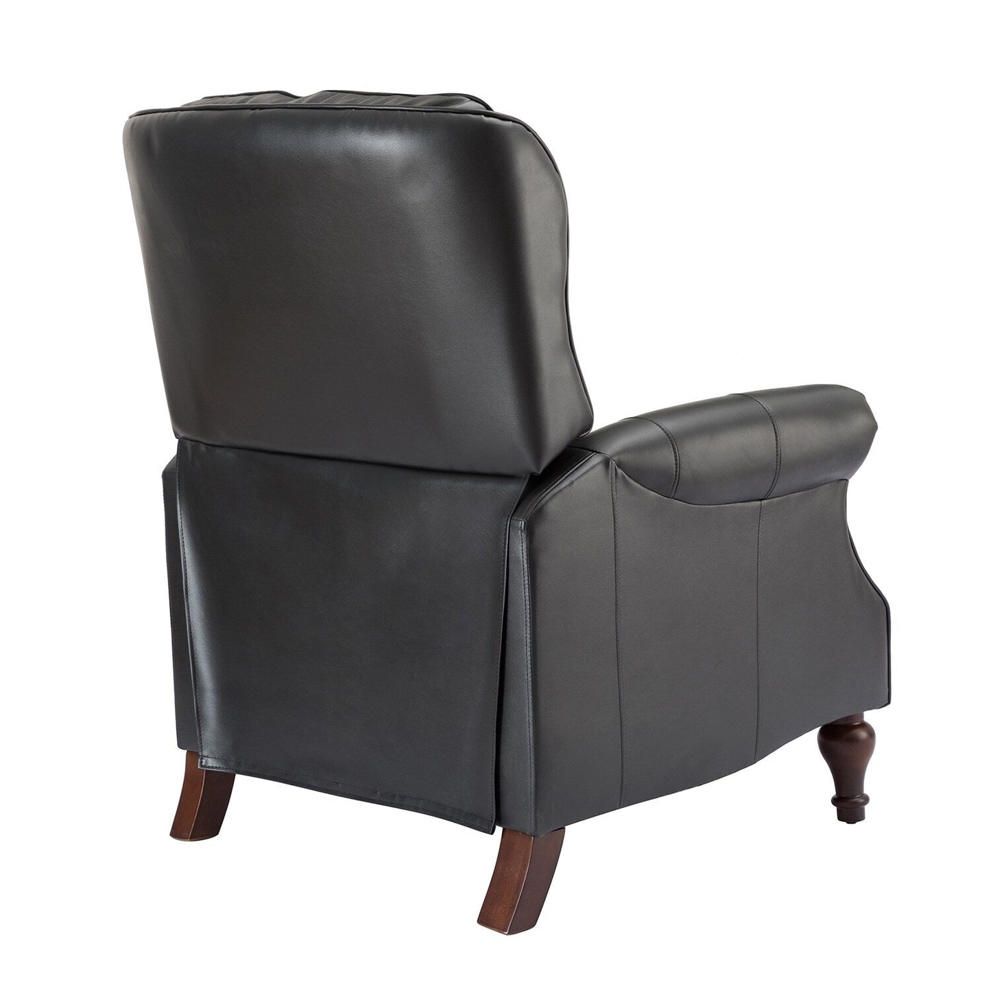 Nestor Mid Century Genuine Leather Recliner with Solid Wood Legs by HULALA HOME