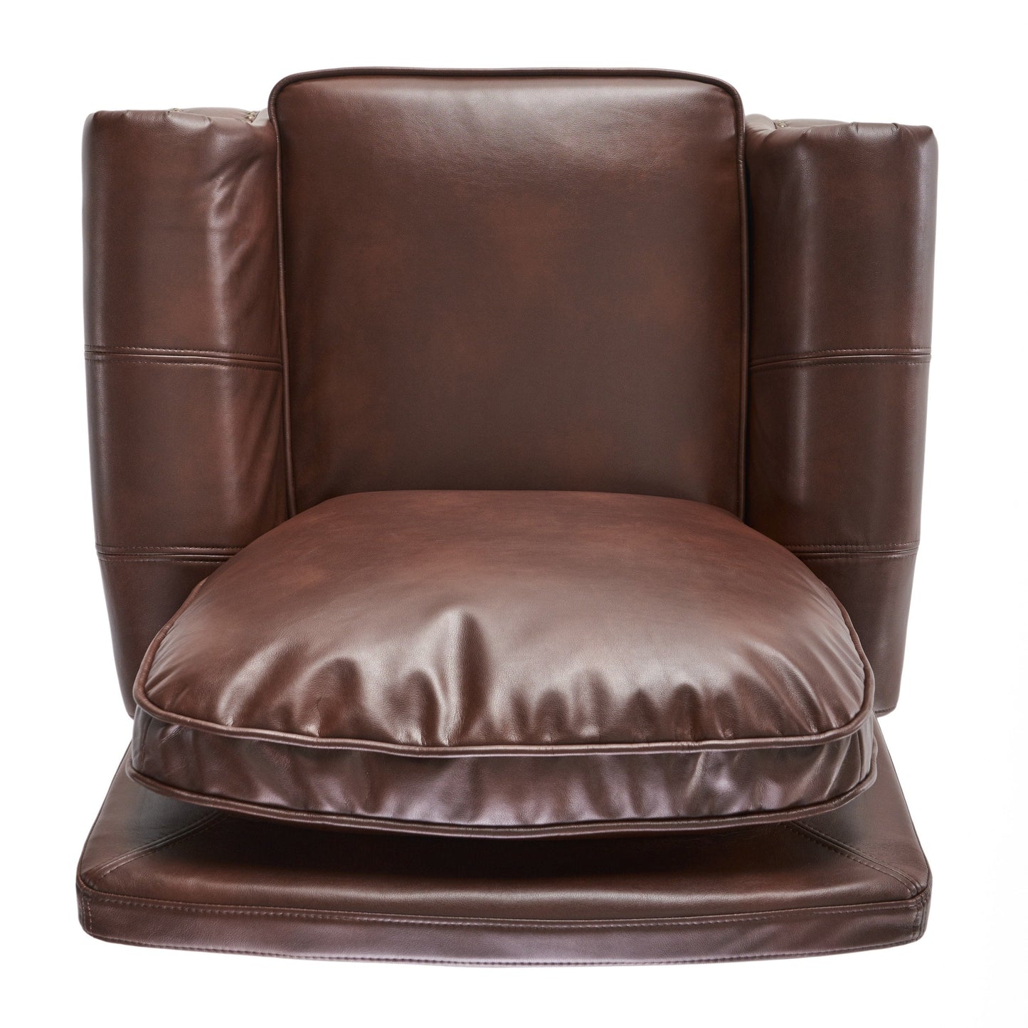 Neville 2-Tone PU Push Back Recliner by Christopher Knight Home
