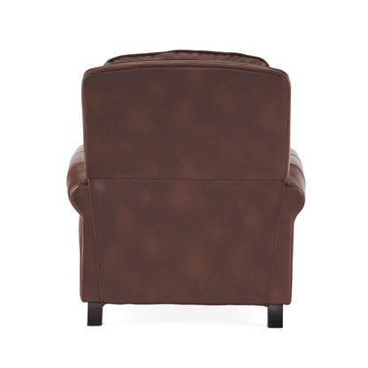 Neville 2-Tone PU Push Back Recliner by Christopher Knight Home
