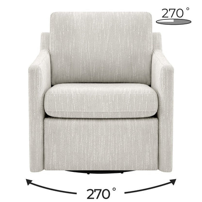 Nora Power Swivel Accent Chair Wall Hugger with Electric Footrests