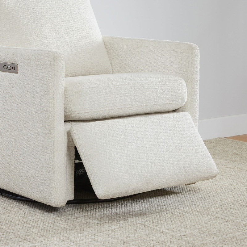 Nora Power Swivel Accent Chair Wall Hugger with Electric Footrests