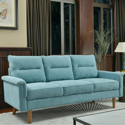 OVIOS Fluffy Cushion Wood Leg Indoor Sofa