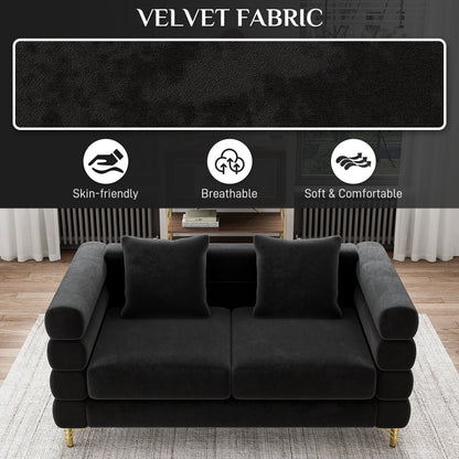 Ouyessir Mid Century Sofa Couch for Bedroom, Living Room, Lounges, Office, Apartment