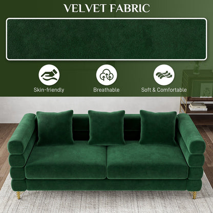 Ouyessir Mid Century Sofa Couch for Bedroom, Living Room, Lounges, Office, Apartment