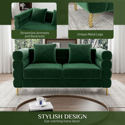 Ouyessir Mid Century Sofa Couch for Bedroom, Living Room, Lounges, Office, Apartment