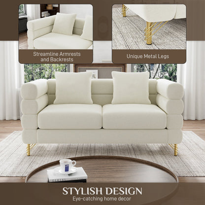 Ouyessir Mid Century Sofa Couch for Bedroom, Living Room, Lounges, Office, Apartment